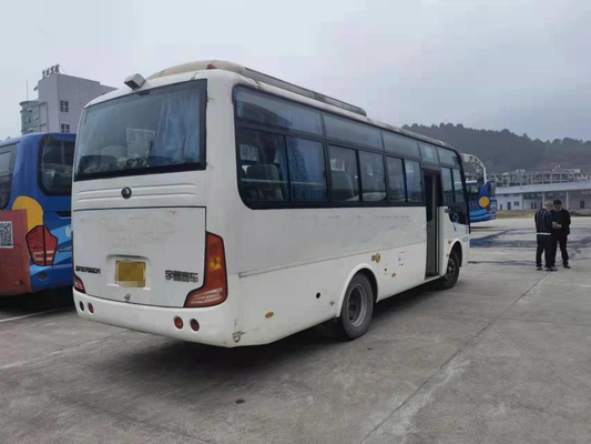 ZK6752D1 χρησιμοποιημένο μίνι λεωφορείο 30 λεωφορείων μηχανών Yutong μπροστινό δεξί λεωφορείο επιβατών οδηγών καθισμάτων