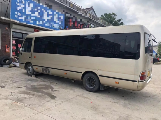 Μίνι χρησιμοποιημένο λεωφορείο ακτοφυλάκων της Toyota με την αριστερή πόρτα 23 επιβατών μηχανή diesel καθισμάτων 1Hz