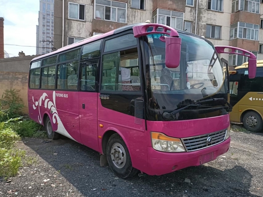 31 Seater μίνι λεωφορείων σχολικό λεωφορείο μηχανών Yutong μπροστινό Bus Passenger Van ZK6752D Used