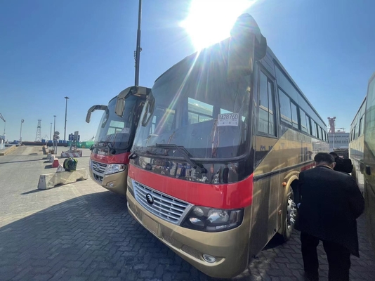 Μεταχειρισμένο τουριστικό λεωφορείο μπροστινός κινητήρας Yutong 53-65 θέσεων Δεξιοτίμονο κινητήρας Yuchai ZK6116D