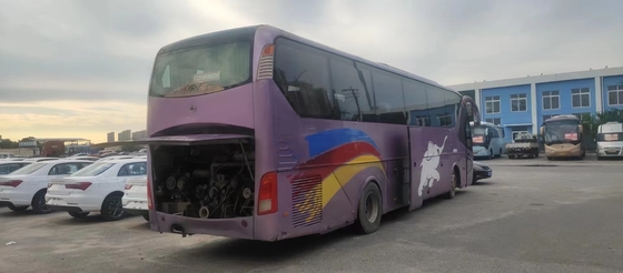 2012 έτος 53 χρησιμοποιημένο καθίσματα λεωφορείο Yutong ZK6129HD λεωφορείων με τη διπλή πόρτα μηχανών diesel της Cummins