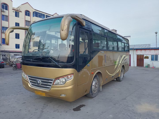 Χρησιμοποιημένη μεταφορά 340hp επιβατών Yutong από δεύτερο χέρι 35 καθισμάτων λεωφορείο