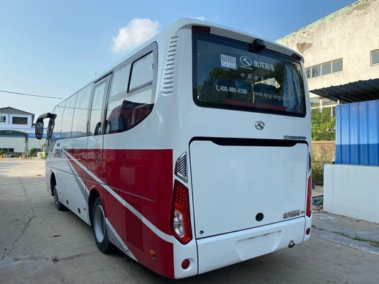 Χρησιμοποιημένο τουριστηκό λεωφορείο 32seats Kinglong εκκλησιών Yuchai μηχανή με τον όρο XMQ6802 αέρα