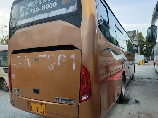 Χρησιμοποιημένη μηχανή δύο Yuchai λεωφορείων Zhongtong λεωφορείων LCK6100 44seater αριστερό Drive πορτών
