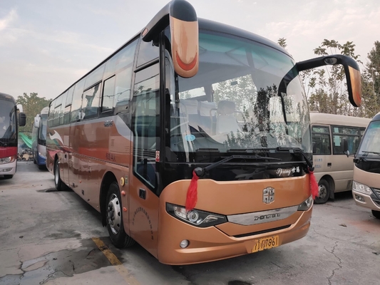 Χρησιμοποιημένη μηχανή δύο Yuchai λεωφορείων Zhongtong λεωφορείων LCK6100 44seater αριστερό Drive πορτών