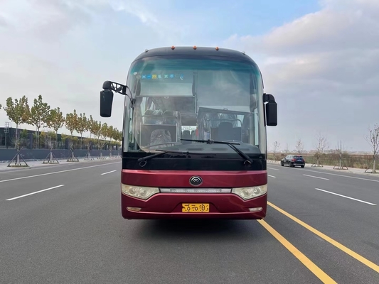 Το λεωφορείο 12m τουριστών από δεύτερο χέρι αναστολή ανοίξεων φύλλων Yutong ZK6122 μήκους που αφέθηκε το λεωφορείο χρησιμοποίησε