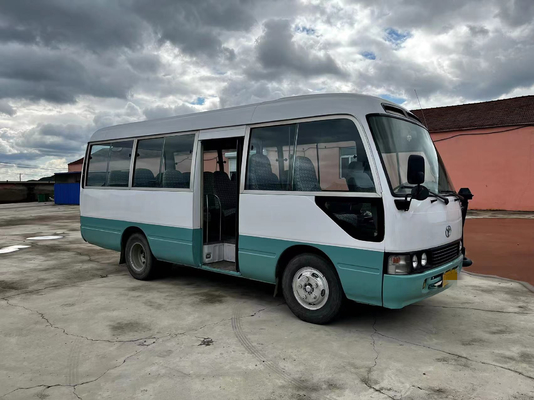 Χρησιμοποιημένο λεωφορείο 6m ακτοφυλάκων από δεύτερο χέρι μηχανών diesel λεωφορείων 14B ακτοφυλάκων της Toyota 26 καθίσματα