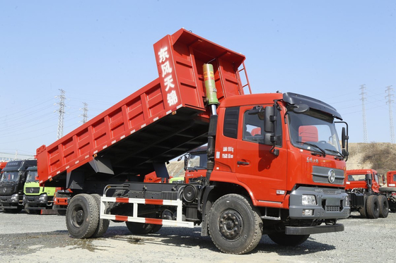 2$α καλή συνθήκη φορτηγών απορρίψεων χεριών 8 - 10 Dongfeng ελαφριών τόνοι φορτηγών 160hp εμπορικών σημάτων 4x2
