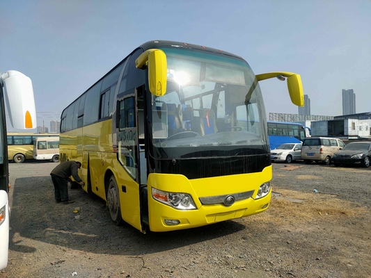 Χρησιμοποιημένη οχημάτων πυκνών δρομολογίων λεωφορείων αναστολή αερόσακων πορτών λεωφορείων 49seats δύο μηχανών Yutong ZK6110 οπίσθια