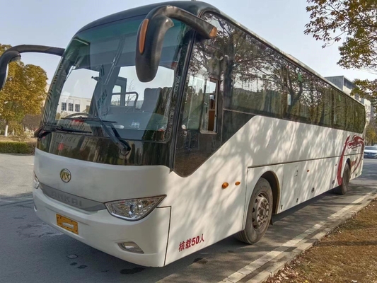 Το λεωφορείο από δεύτερο χέρι χρησιμοποίησε τη μηχανή 50 διπλές πόρτες Ankai HFF6129KDE5 Yuchai λεωφορείων λεωφορείων καθισμάτων