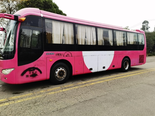 Χρησιμοποιημένο Kinglong λεωφορείο XMQ6110ACD4D 56 καθίσματα 2+3 από δεύτερο χέρι λεωφορείων μέση πόρτα επιβατών σχεδιαγράμματος