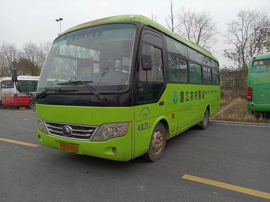 Μίνι λεωφορείο 26 από δεύτερο χέρι Seater μπροστινός χρησιμοποιημένος μηχανή προμηθευτής λεωφορείων 2015 έτους ZK6729