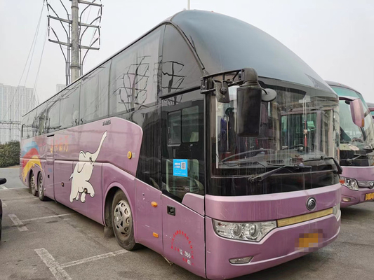 Παλαιό λεωφορείο 61 καθισμάτων 2014 χρησιμοποιημένα έτος Yutong ZK6147 λεωφορεία πολυτέλειας Axlebrake λεωφορείων διπλά