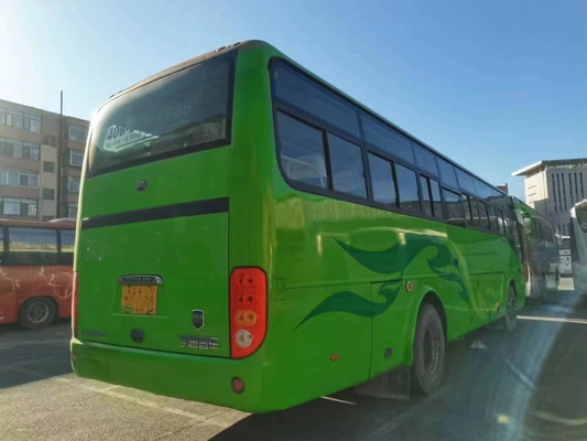 Οι χρησιμοποιημένες διπλές πόρτες λεωφορείων λεωφορείων 43 καθίσματα χρησιμοποίησαν τη νέα μπροστινή μηχανή λεωφορείων ZK6102D Tong