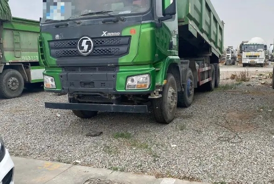 Χρησιμοποιημένο εμπορικό φορτηγό απορρίψεων από δεύτερο χέρι SHACMAN D'LONG X3000 μηχανών φορτηγών 8×4 430hp Weichai