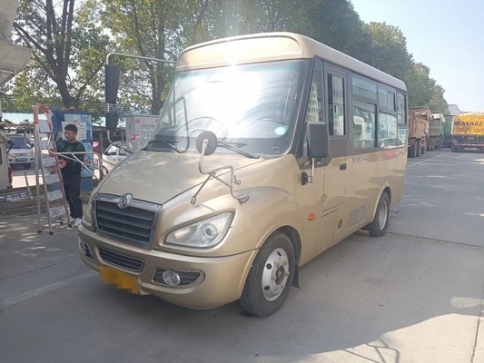 Από δεύτερο χέρι Mini Van Front Engine που διπλώνει τα παράθυρα 14 χρησιμοποιημένο καθίσματα μίνι λεωφορείο EQ6550 Slidng πυλών Dongfeng