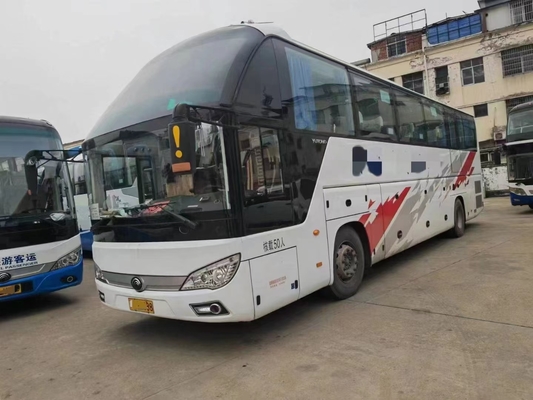 Χρησιμοποιημένο λεωφορείο 12 μέτρα 2 μέση πόρτα 50 οπίσθιο λεωφορείο ZK6122 λεωφορείων ανεμοφρακτών Yutong μηχανών κλιματιστικών μηχανημάτων καθισμάτων