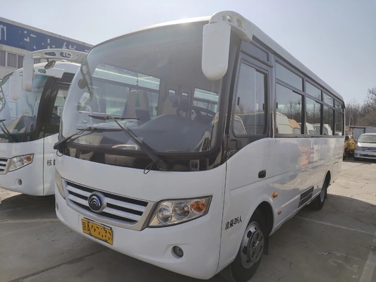 Χρησιμοποιημένο κοντό λεωφορείο που διπλώνει την πόρτα 26 γλιστρώντας παράθυρο μηχανών καθισμάτων μπροστινό 7 από δεύτερο χέρι νέων μέτρα λεωφορείων ZK6720D Tong
