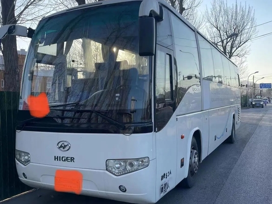 Το χρησιμοποιημένο ΕΥΡΩ IV 53 μηχανή 12 λεωφορείων επιβατών κλιματιστικών μηχανημάτων 330hp καθισμάτων μετρά το άσπρο 2$ο χέρι KLQ6129 χρώματος