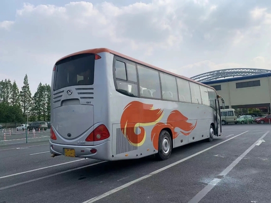 ΕΥΡΟ- ΙΙΙ 55 καθίσματα από δεύτερο χέρι λεωφορείων που σφραγίζουν το παράθυρο έξι χρησιμοποιημένο Kinglong κυλίνδρων μηχανή λεωφορείο XMQ6126 Yuchai