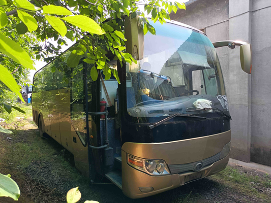 Νέο λεωφορείο 51 Tong καθισμάτων χρυσά χρώματος σφραγίζοντας οπίσθιων χρησιμοποιημένων μηχανή μέτρα λεωφορείων ZK6110 Yutong παραθύρων ΕΥΡΟ- ΙΙΙ 10,5