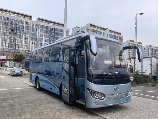 Το χρησιμοποιημένο λεωφορείο 26 οχημάτων πυκνών δρομολογίων καθίσματα που σφραγίζουν το παράθυρο 8,5 μετρά το χειρωνακτικό λεωφορείο XMQ6859 Kinglong μετάδοσης μηχανών 220hp