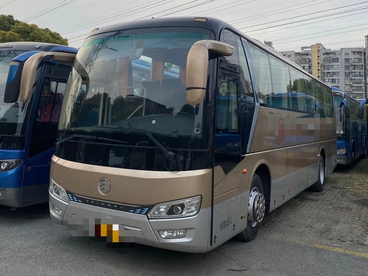 Χρησιμοποιημένη λεωφορείων λεωφορείων 90% νέα 48 καθισμάτων 2$α χεριών μηχανή 100km/Χ δράκων XML6112 Weichai Drive χρυσή