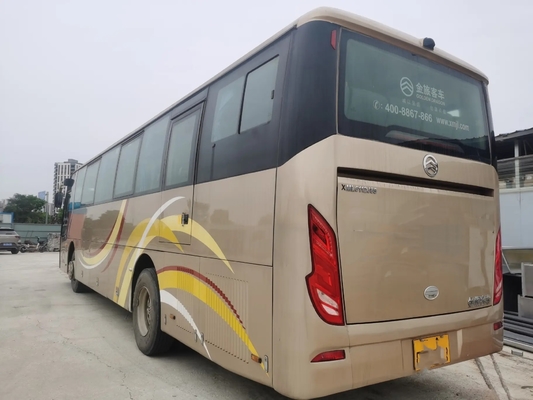 Λεωφορείο 50 μηχανών diesel καθισμάτων Weichai ενιαία πόρτα ανοίξεων φύλλων δράκων XML6112 μηχανών χρησιμοποιημένη 245hp χρυσή με το A/$l*c