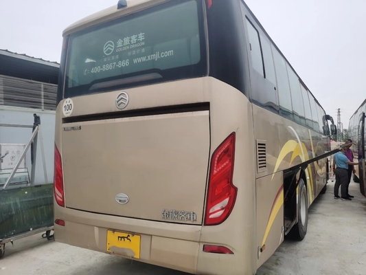 Λεωφορείο 50 μηχανών diesel καθισμάτων Weichai ενιαία πόρτα ανοίξεων φύλλων δράκων XML6112 μηχανών χρησιμοποιημένη 245hp χρυσή με το A/$l*c