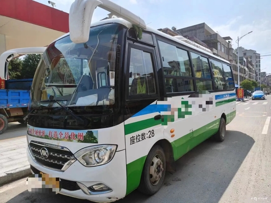 Η χρησιμοποιημένη της Ford μηχανή 28 Weichai μικρών λεωφορείων μπροστινή καθίσματα που γλιστρούν το έτος 7 παραθύρων το 2020 μετρά το 2$ο λεωφορείο HFF6739 Ankai χεριών