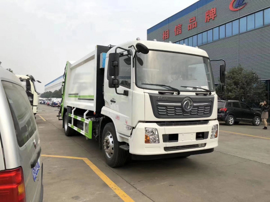 Τα χρησιμοποιημένα πετρελαιοκίνητα φορτηγά 8 μετρούν το μακρύ 10m ³ συμπιεστή RHD απορριμάτων Dongfeng ικανότητας φόρτωσης