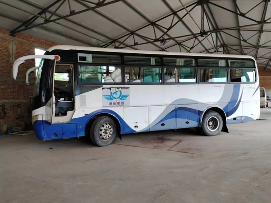 Χρησιμοποιημένη μπροστινή μηχανή 41 λεωφορείων οχημάτων πυκνών δρομολογίων καθίσματα που γλιστρούν παραθύρων κλιματιστικών μηχανημάτων φύλλων μικρό λεωφορείο ZK6892D Yutong ανοίξεων το 2$ο