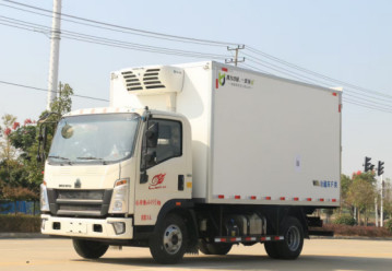 Τα χρησιμοποιημένα φορτηγά φορτίου που φορτώνουν την ικανότητα 10m ³ κατέψυξαν το αριστερό εμπορικό σήμα Dirve HOWO τρόπου Drive φορτηγών 4×2