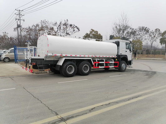 Μεταχειρισμένα Tri Axle Trucks Howo Water Tanker Truck 20m³ 6×4 Drive Mode