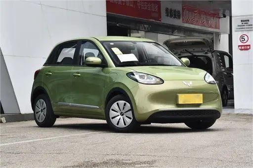 Χρησιμοποιούμενα οχήματα νέας ενέργειας Wuling Bingo 333KM 2023 μοντέλο Aurora πράσινο χρώμα
