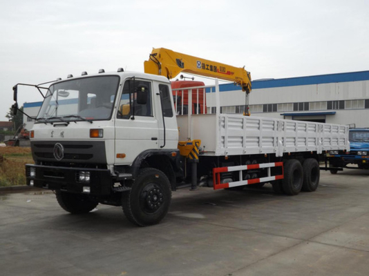 Χρησιμοποιούμενο γερανό φορτηγών Dongfeng 6*4 Τρόπος οδήγησης Μέγιστο φορτίο γερανού 10 τόνων Euro 3