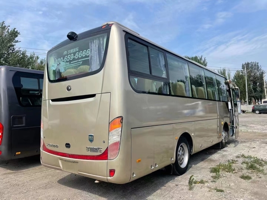 Παλιό λεωφορείο 35 θέσεων Yutong ZK6808 Κεφαλαίο αποσκευών χειροκίνητο κιβώτιο με κλιματισμό
