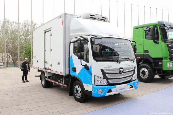 Φθηνό νέο ενεργειακό όχημα Φωτόν Ψυγείο φορτηγό 18 κυβικών Υβριδικό ηλεκτρικό αέριο