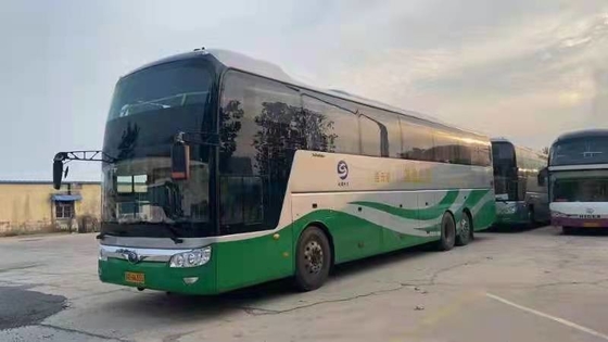68 θέσεις διπλός άξονας μεταχειρισμένα πολυτελή λεωφορεία Yutong ZK6146 Weichai Μηχανή 400hp