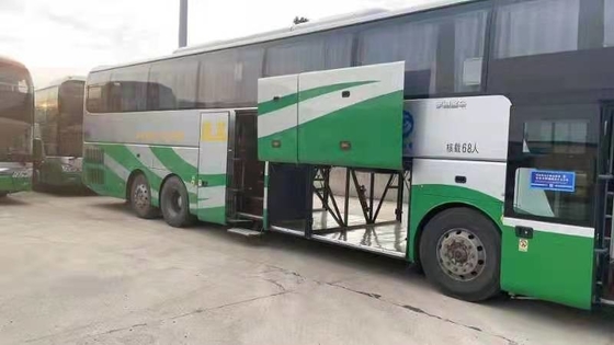 68 θέσεις διπλός άξονας μεταχειρισμένα πολυτελή λεωφορεία Yutong ZK6146 Weichai Μηχανή 400hp