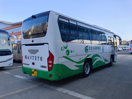 Δεύτερο χέρι λεωφορείο 2017 Έτος Yutong λεωφορείο ZK6876 Μία πόρτα 38 θέσεις Άνοιξη φύλλο LHD