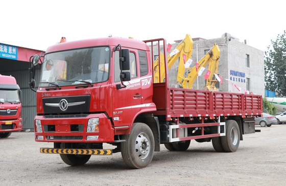 12 τόνων φορτηγό φορτίο Κίνα μάρκα Donfeng 4 * 2 φορτηγό επίπεδο φορτηγό διπλά πίσω ελαστικά αριστερό χειροκίνητο