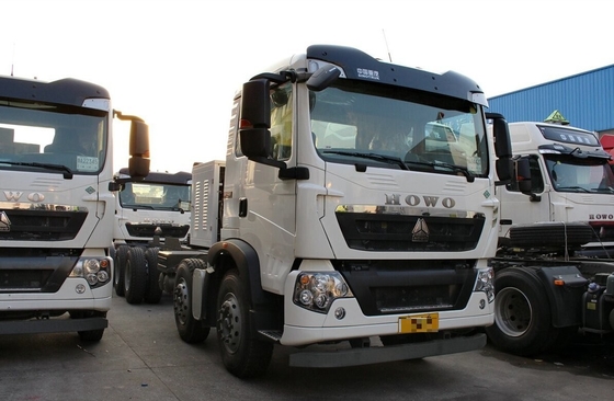 Τροχό Sino Tipper Truck Howo Dumper Τάξι 8×4 Μονή καμπίνα 2 θέσεις LNG 290hp 9,2 μέτρα μήκος