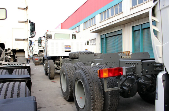 Τροχό Sino Tipper Truck Howo Dumper Τάξι 8×4 Μονή καμπίνα 2 θέσεις LNG 290hp 9,2 μέτρα μήκος