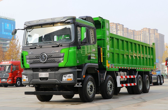 Πωλείται φορτηγό απορριμμάτων ισχυρό 460hp Shacman X3000 12 τροχών Μεταφορά κατασκευαστικών αποβλήτων