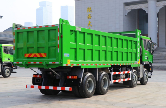 Πωλείται φορτηγό απορριμμάτων ισχυρό 460hp Shacman X3000 12 τροχών Μεταφορά κατασκευαστικών αποβλήτων