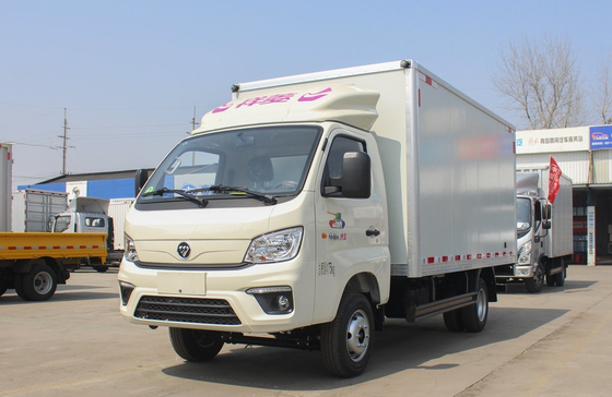 Μίνι φορτηγό 3.7 μέτρα φορτηγό με 2 πόρτες μονόκαμπίνα με κλιματισμό βενζινοκινητήρα 6 ελαστικά