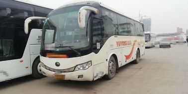 Χρησιμοποιημένο λεωφορείων YUTONG εμπορικό σήμα Yutong 37 καθίσματα με τον ασφαλή αερόσακο μηχανών diesel
