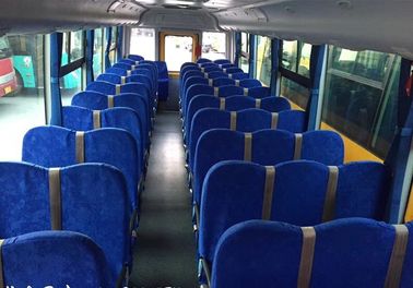 DONGFENG παλαιό κίτρινο σχολικό λεωφορείο, μεγάλο χρησιμοποιημένο πρότυπο λεωφορείων LHD λεωφορείων με 56 καθίσματα