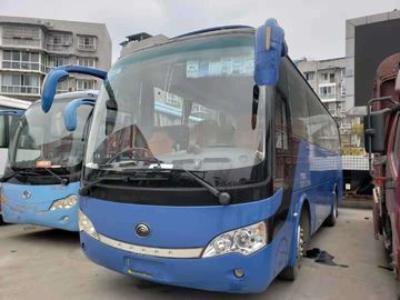 ZK6938H9 μπλε χρησιμοποιημένο Yutong μεταφέρει τη 39 χρησιμοποιημένη καθίσματα μεγάλη απόδοση ΕΤΟΥΣ λεωφορείων το 2010 ταξιδιών